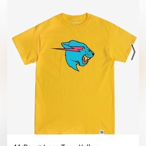 NWOT Mr. Beast Adult XL T Shirt Yellow